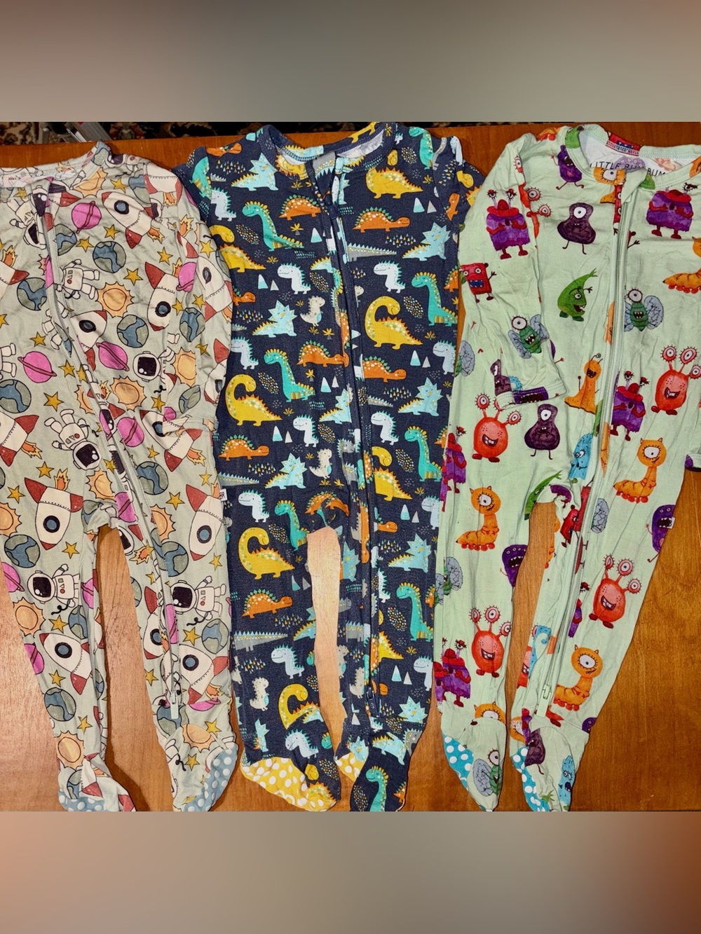 Little Bum Bums,  Bums & Roses  Sleepies - 12-18M